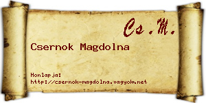 Csernok Magdolna névjegykártya